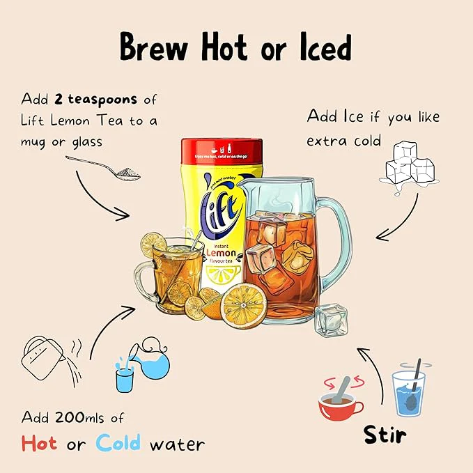 Lift Instant Lemon Flavour Tea - Image 3