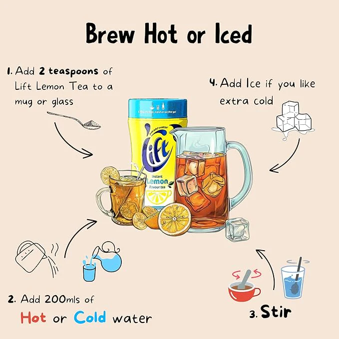 Lift Instant Lemon Tea (Reduced Sweetness) - Image 3