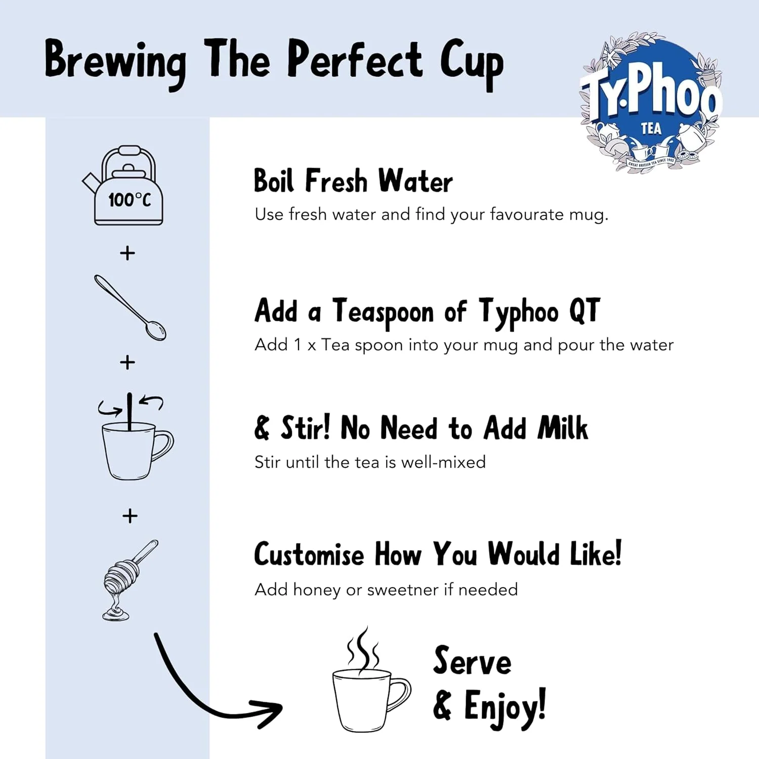 Typhoo QT One Cup Instant Tea - Image 3