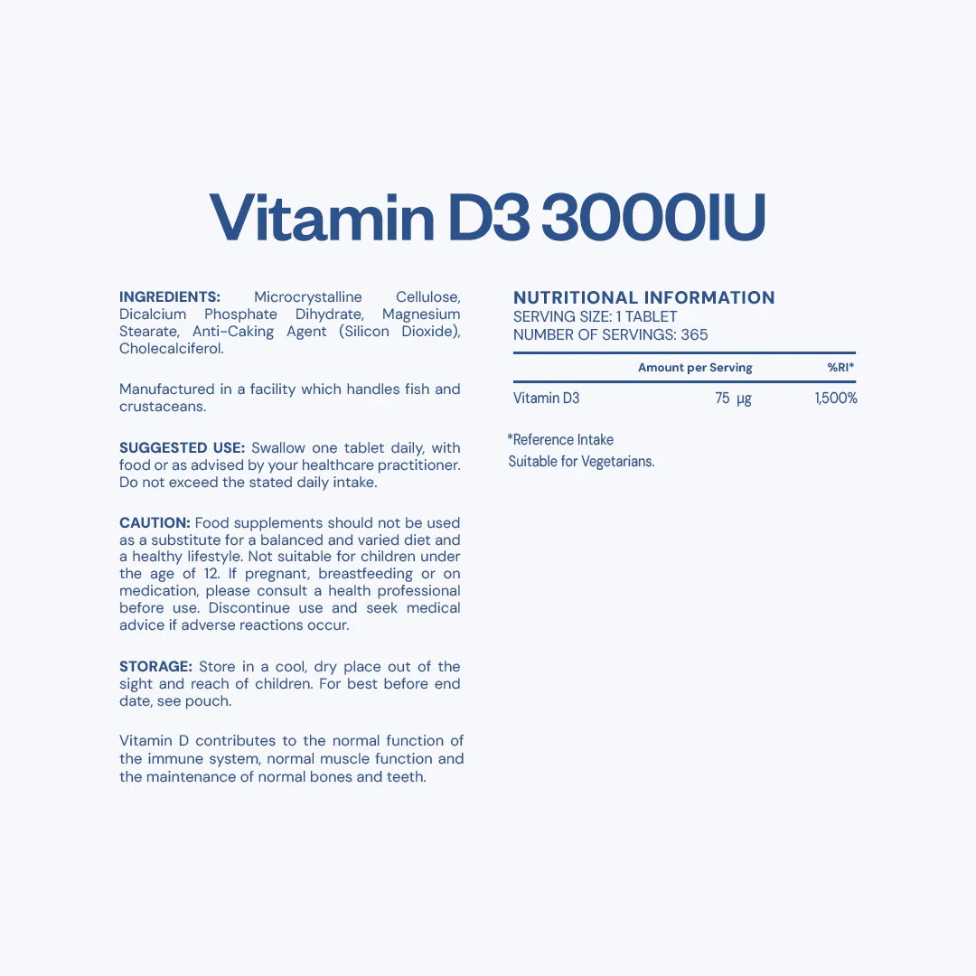 Vitamin D 3000iu Tablets - 75µg - Image 4